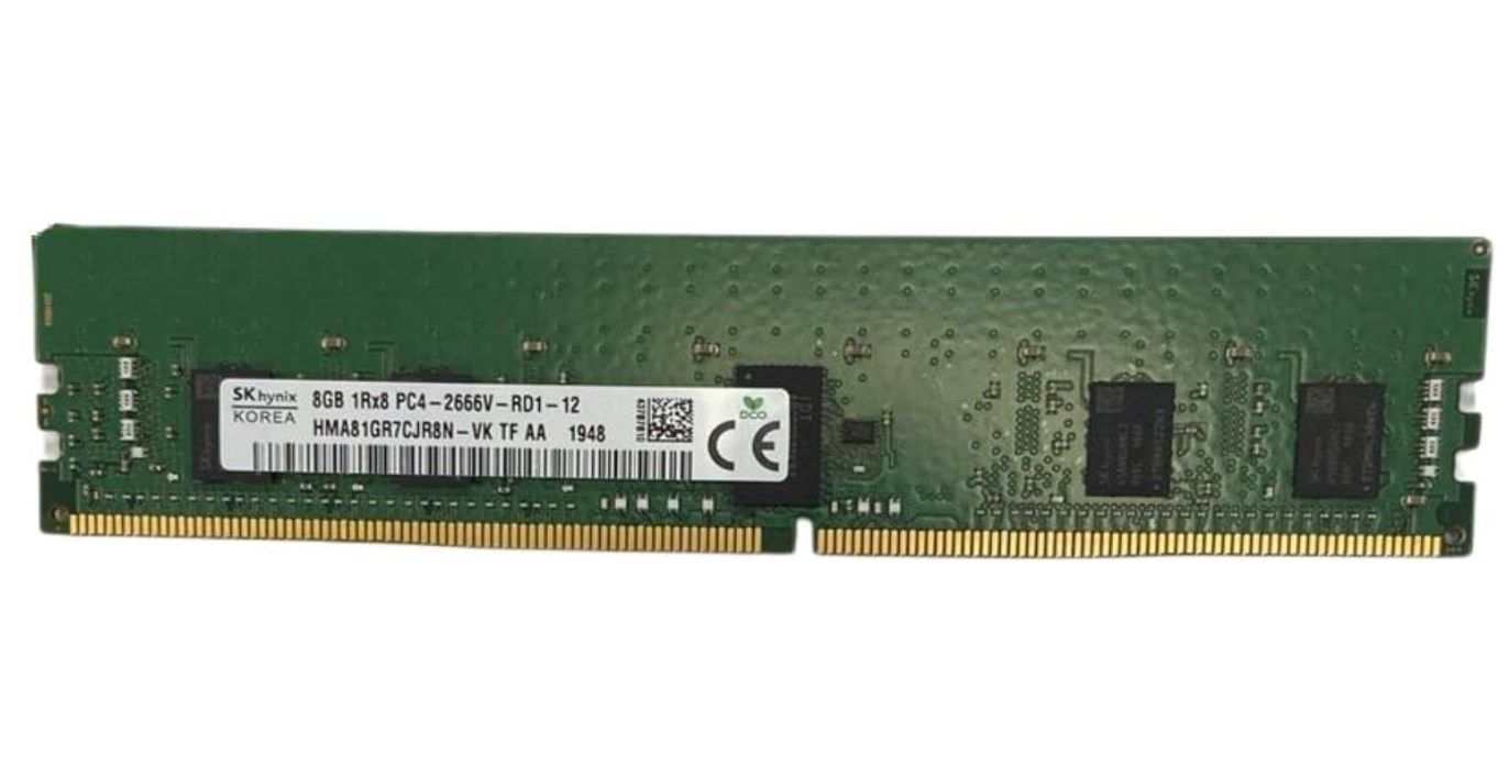 8GB 1RX8 PC4-2666V-RD1-12 HMA81GR7CJR8N-VK T3 AD 1930